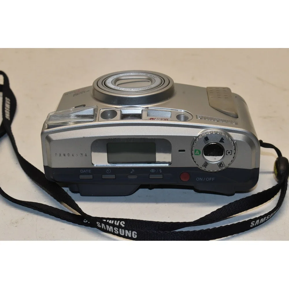 Samsung Maxima Zoom 170 GLM Film Camera Silver‎ 38-170mm Lens Panorama